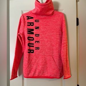 Cowl Neck Under Armour, Size Small, Bright Pink Color